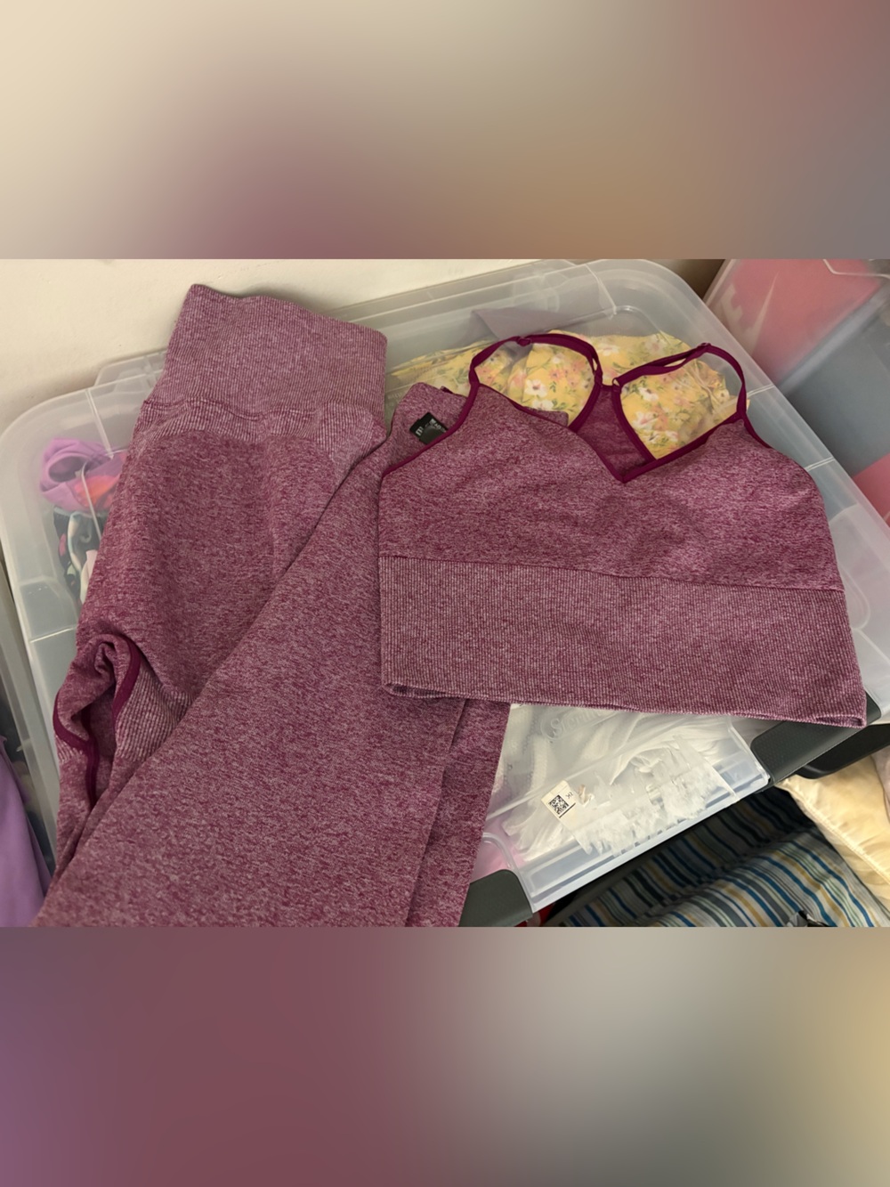Victoria secret pink medium legging set